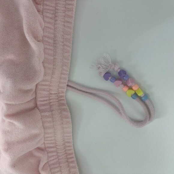 Stoney Clover Lane X Target Pink Velour Jogger Pants W/ Beaded Drawstring Womens - Picture 6 of 6